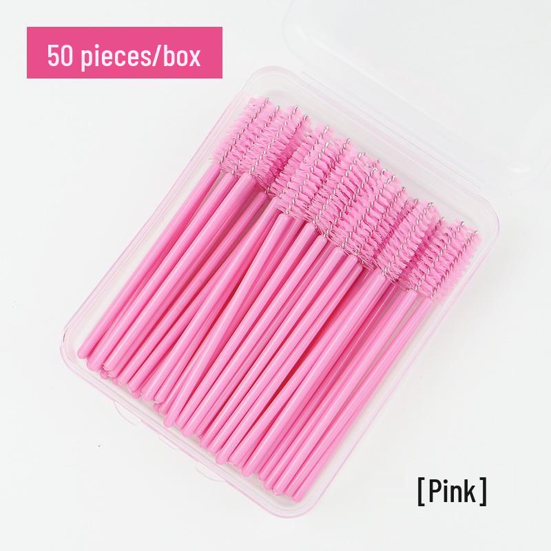 Portable Extra Fine Disposable Eyebrow & Eyelash Spiral Brush for Extensions