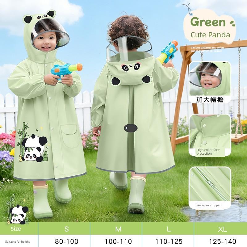 Children's Raincoat, Waterproof Shoe Covers, Non-Slip and Wear-Resistant, with Backpack Space, for Boys and Girls, Specifically for Elementary School