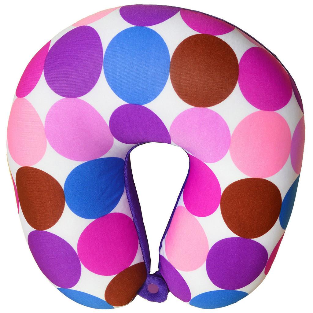 U Shape Travel Pillow With Printed Design For Adults Comfort And Support