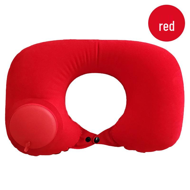 Automatic Inflatable Pillow: Portable Outdoor/Indoor Lumbar & Neck Support for Travel, Office Nap