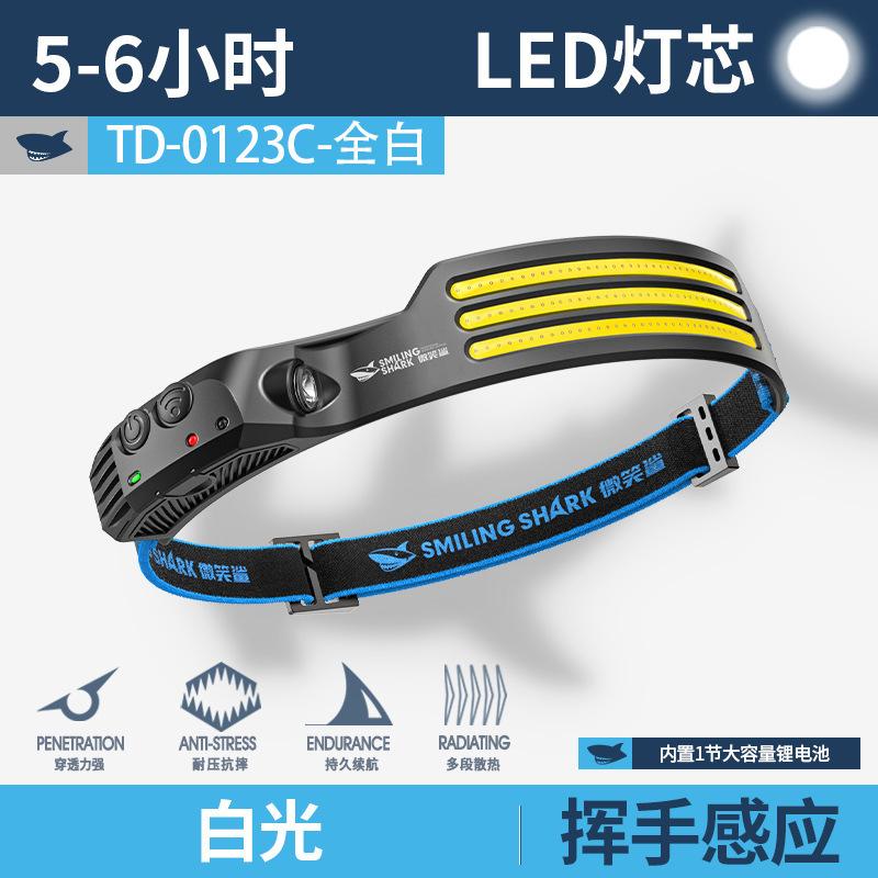 Outdoor Light-weight Fishing Lamp, Large Floodhead, Intelligent Inductive Red Light Flashing Headlight.