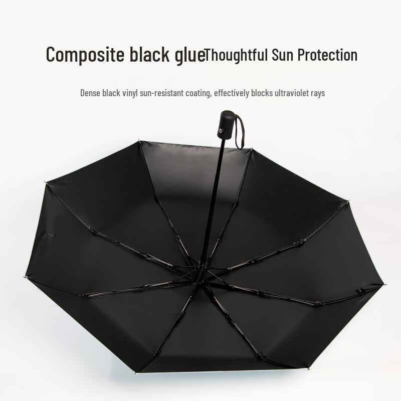 Automatischer Drei-Falt-Sonnenschirm und Regenschirm