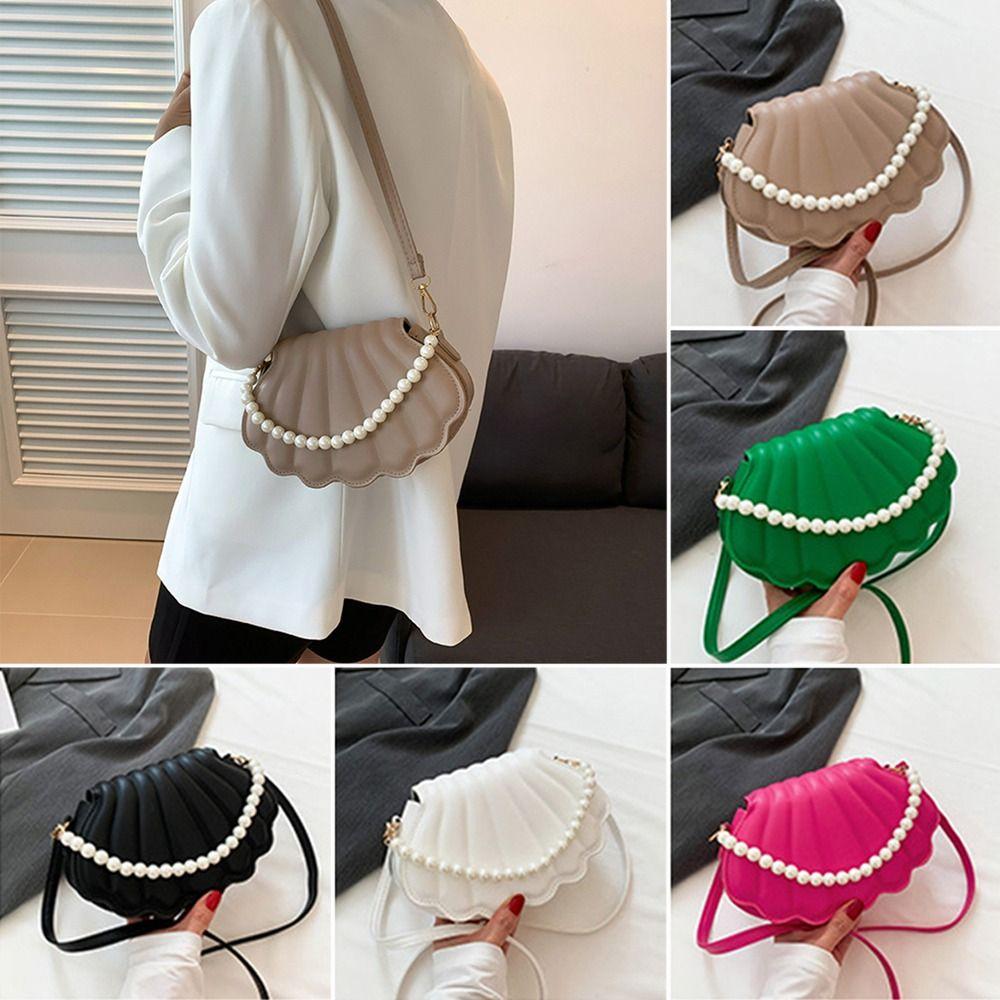 

Маленькая сумка-мессенджер из искусственной кожи, модная сумка в виде ракушки для женщин и девочек