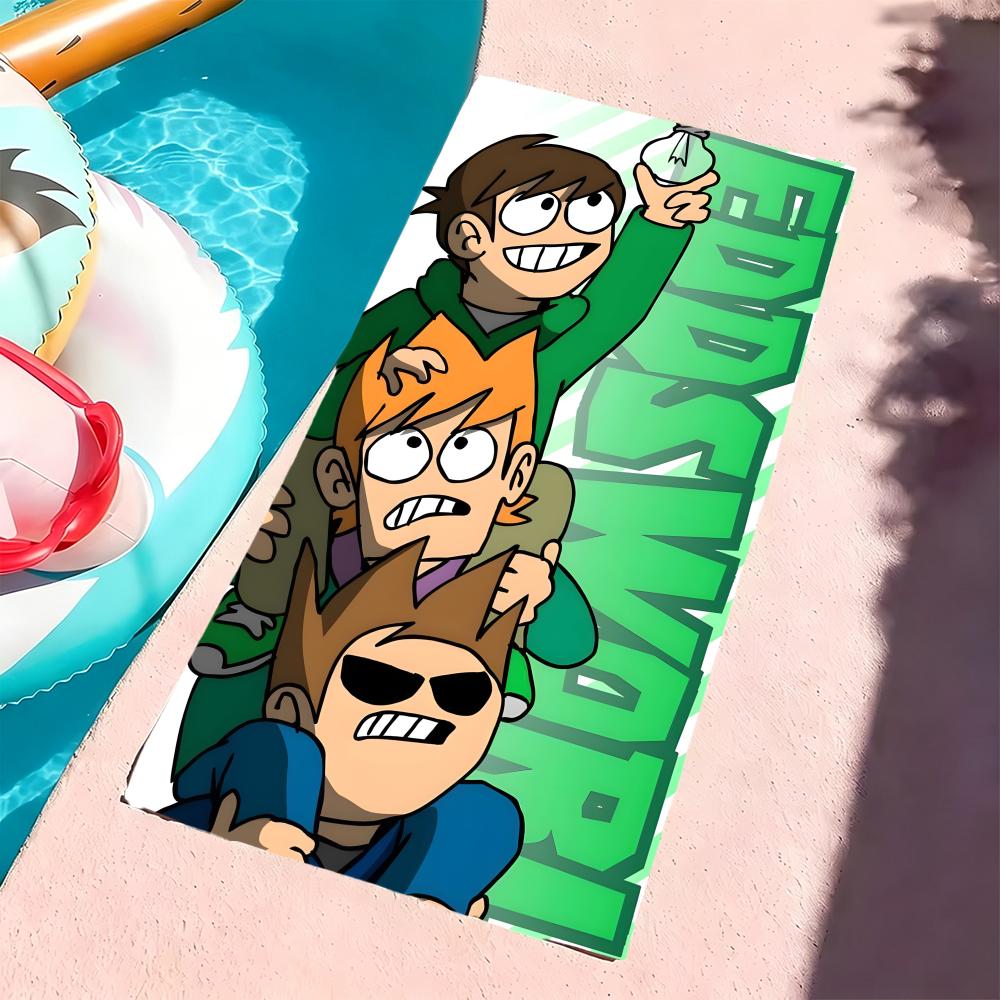 E-Eddsworld-S Towel Microfiber Beach Towel, Quick-Dry, Sand-Free, Ultra-Fine Fiber, Super Soft.