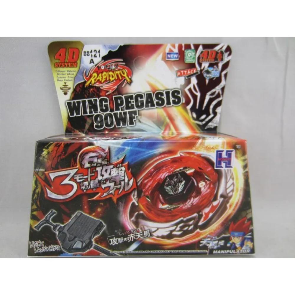 Takara Tomy 4D Metal Fusion Spinning Top Set With Launcher, Battling Gyro Toy, Interactive Gift (Random Parts)