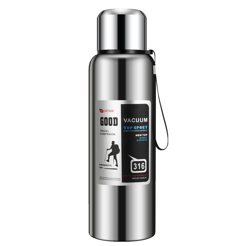 Large Portable 316 Stainless Steel Thermos Kettle - Vacuum Insulated Travel Mug