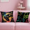 Hot Colorful Game Gamepad Pillow Case Soft Plush Fabric Double-Sided Printed Cushion Cover Warm Winter Sofa Pillow Case