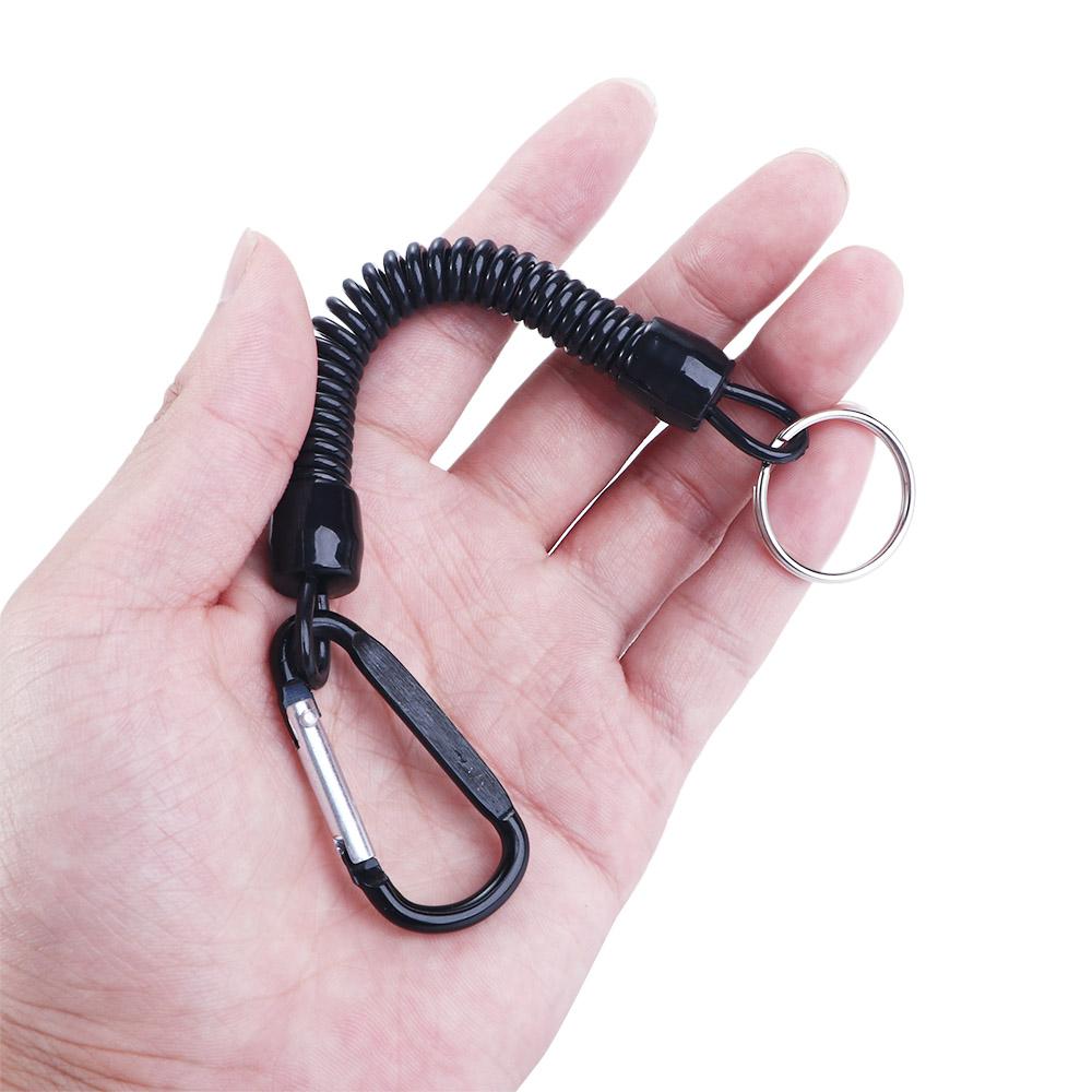 Climbing Keyring Tackle Outdoor Retractable Tools Lanyards Carabiner Spring Rope Fishing String