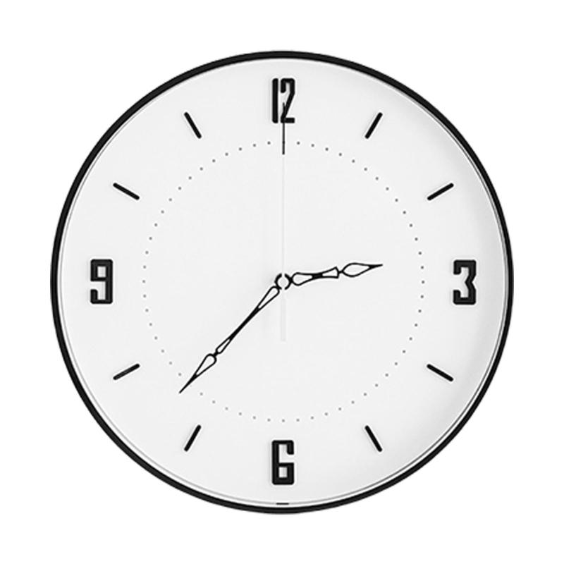 

Silents None-Ticking Clocks Decorative Clock Battery Operated Wall Clock for Living Room Kitchen Home Office Decors белый