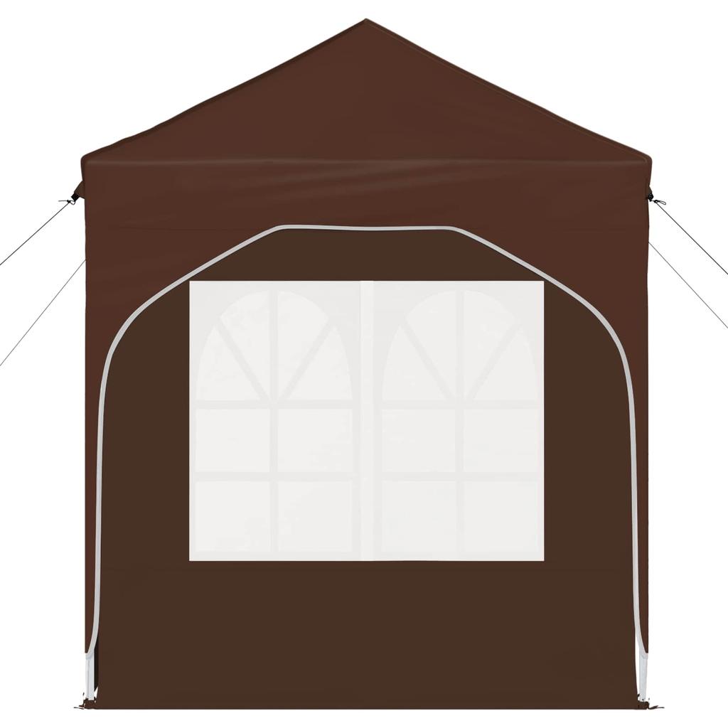 Pop Up Party Tent 192 X 192 X 245 Cm Brown
