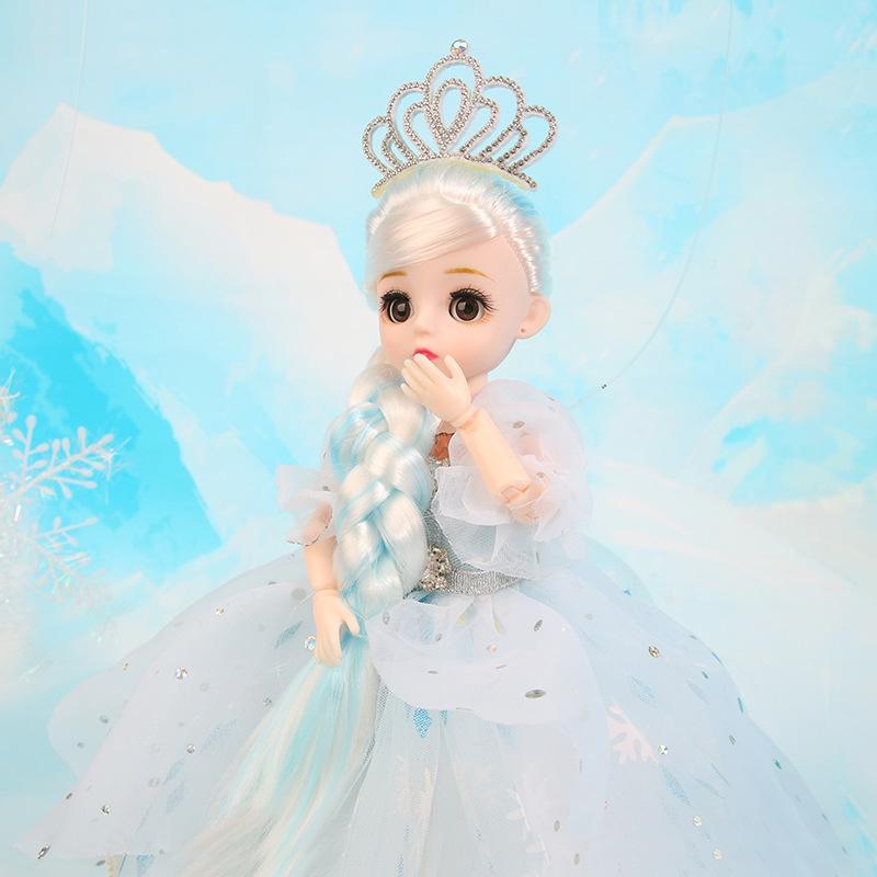 1 Set 32Cm Music Gauze Skirt Dolls Action Figures For Girls 6 To 7 Years Kids Toys Clothes And Accessories