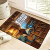 Cyber Night City Pokemon Print Doormat Non-Slip Water Absorbent Floor Mat for Home Decor