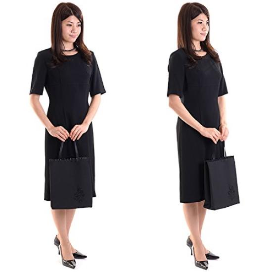 Aurora Formal Sub-Bag, Made in Japan, Black Formal Bag for Weddings, Entrance Exams, School Events, and Ceremonial Occasions