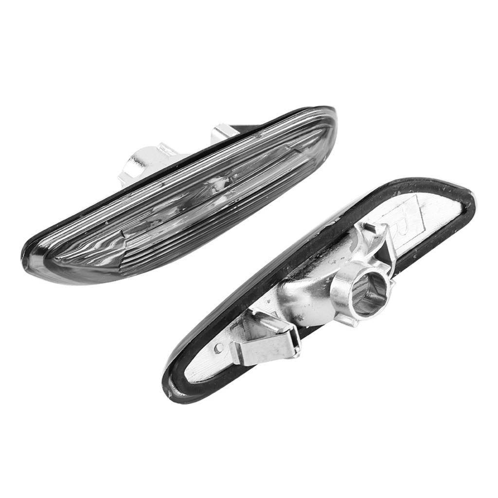 2pcs Side Marker Turn Signal Lights No Bulb for E90 E91 E92 E93 3 Series 2006-2011 (White)