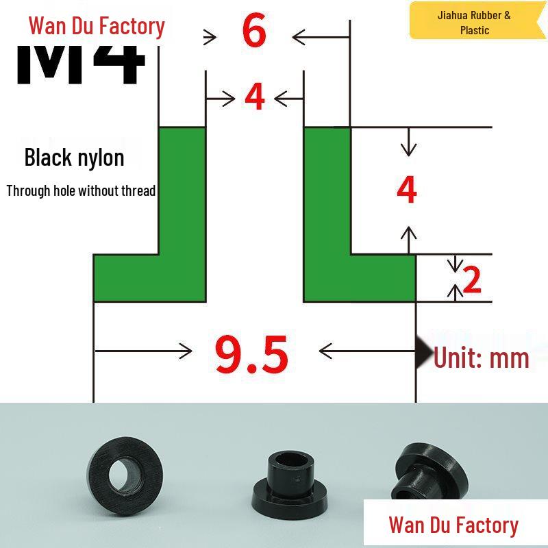T-Shaped Nylon Insulating Bushing Spacer for M3-M35 Threads