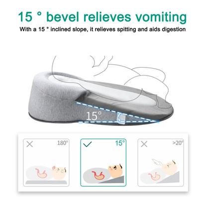 Yousheng Baby Fütterstützkissen Säuglingsliege Refluxkeil mit Sicherheitsgurt Baby Stillen Flaschenfütterungskissen Tragbares Babykissen