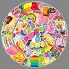 50 Colorful Cartoon Stickers: Waterproof DIY for Phone Cases & Suitcases