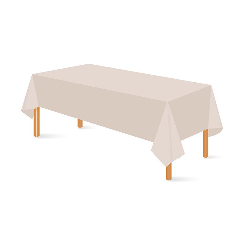 Einweg-Tischdecke aus PEVA, einfarbig, rechteckig, für Hochzeiten, Restaurants, Hotels und Zuhause (137x274 cm)
