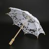 Dama Ślub Koronkowy Parasol Parasol Parasole Słoneczne Impreza Panna Młoda Zdjęcia Robienie Dekoracji(Biały Mały)
