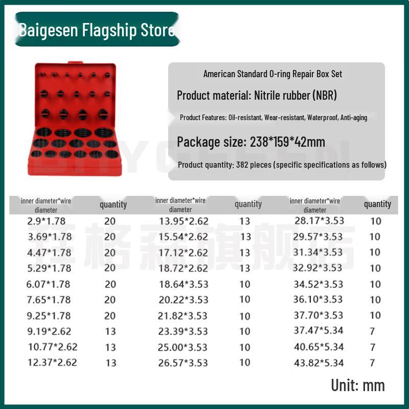 Ally NBR O-Ring Faucet Repair Kit