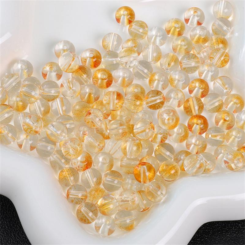 8mm 50pcs/bag Jelly Glass Bubble Beads DIY Necklace Bracelet Earrings Ring Jewelry Accessories