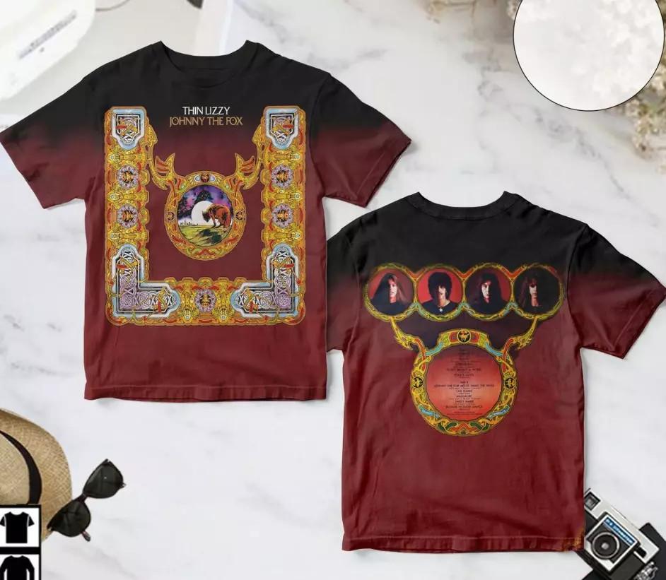 

New Thin Lizzy Johnny The Fox Cover AOP All size Gift fans 3D T-shirt A387 3XL