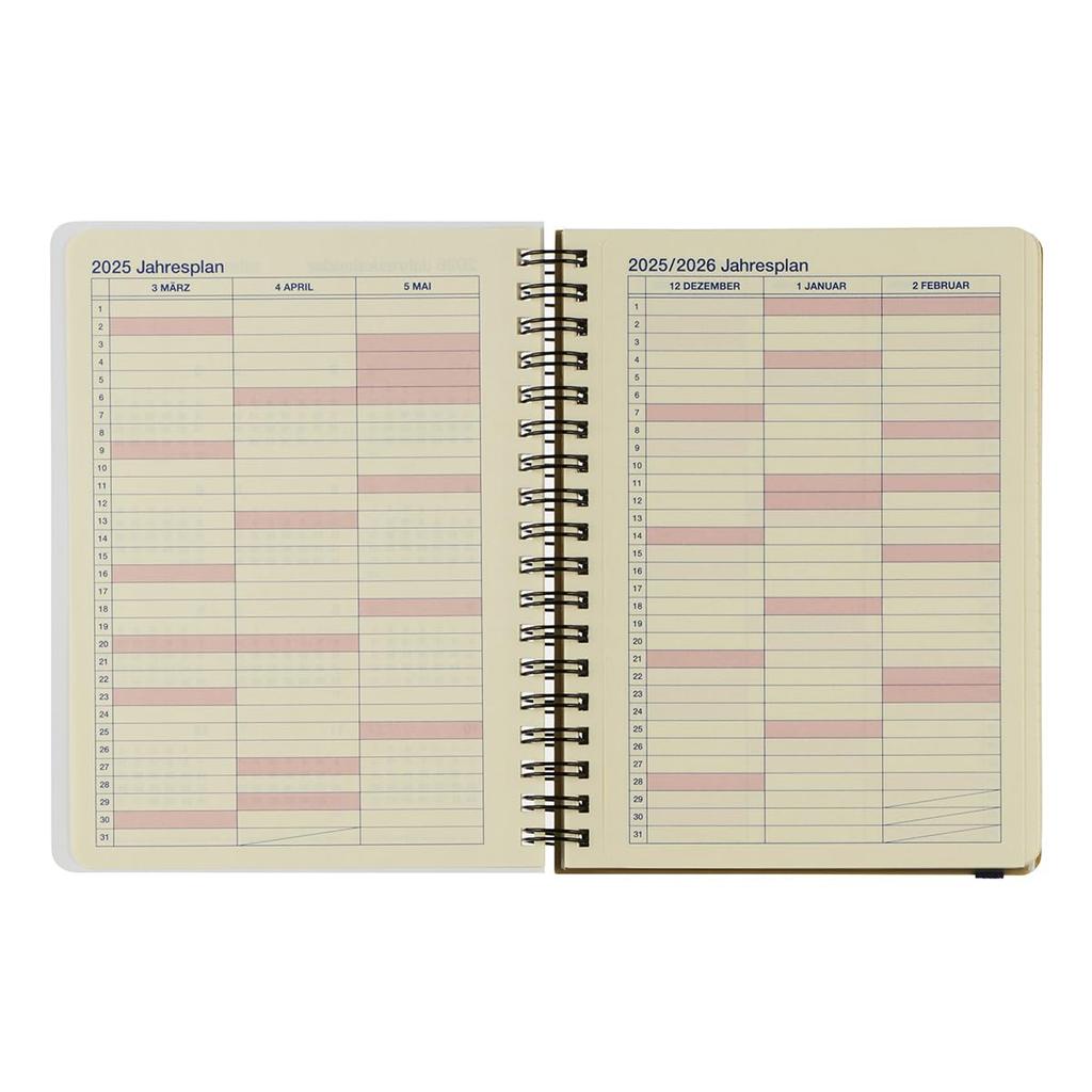Delfonics Planner 2025-2026 Edition (Starting March 2025) Rollbahn Zoo L Monthly Planner (White Tiger)