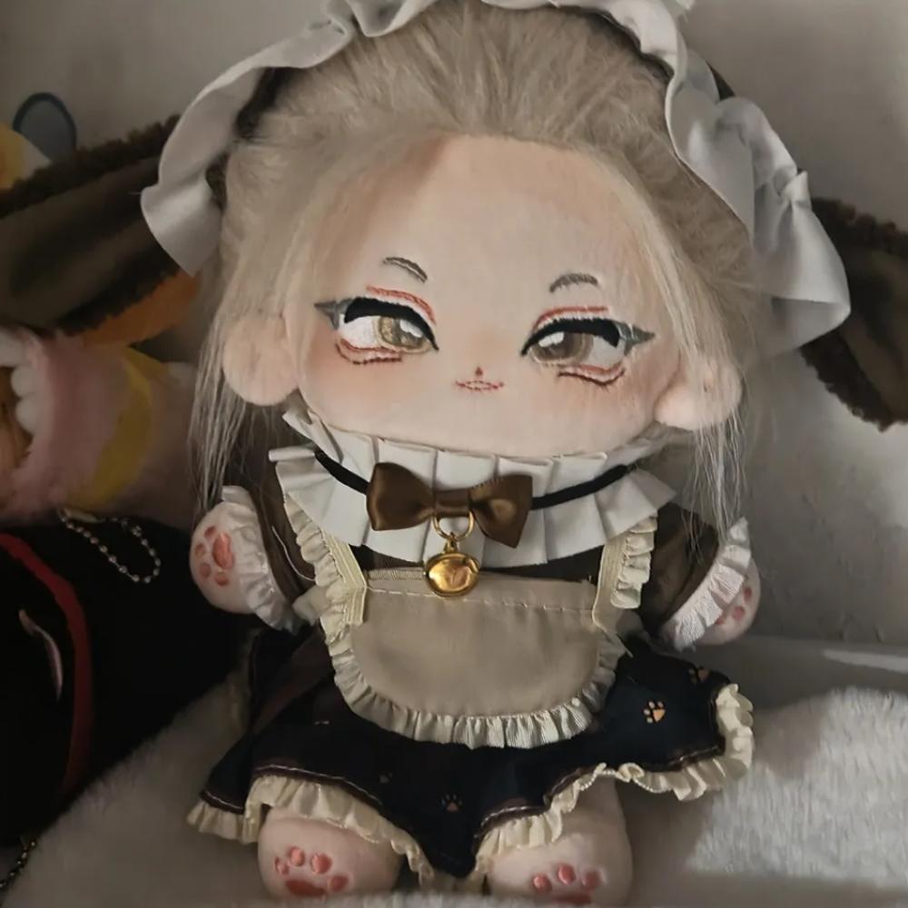 1 set Lolita Dress 20cm Cotton Doll Clothes Cat Paw Plush Doll Clothes  20cm Cotton Doll