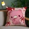 Cartoon G-Gloomys Bear Cushion Cover Soft Short Plush Double-Sided Printing Home Decor Machine Washable Pillow Case Gift