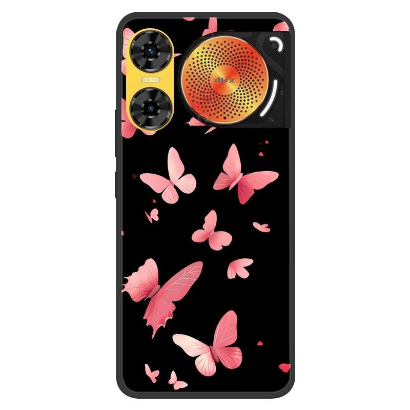 For ZTE Nubia Music 2 Case 2025 New 5G Fashion Flower Soft Silicone Shockproof Bumper For nubia Music2 5G Strip Phone Back Cover