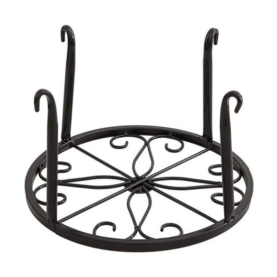 5Pcs Plant Stand Sturdy Base Rust-free Weather-resistant Iron Art Heavy Duty