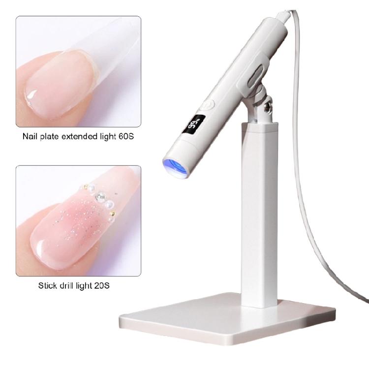 Handheld UVS Light for Gel Nails,LED Nail Lamp,Portable Mini Nail Dryer with Stand & LCD Screen,Nail Lamp for Fast Curing