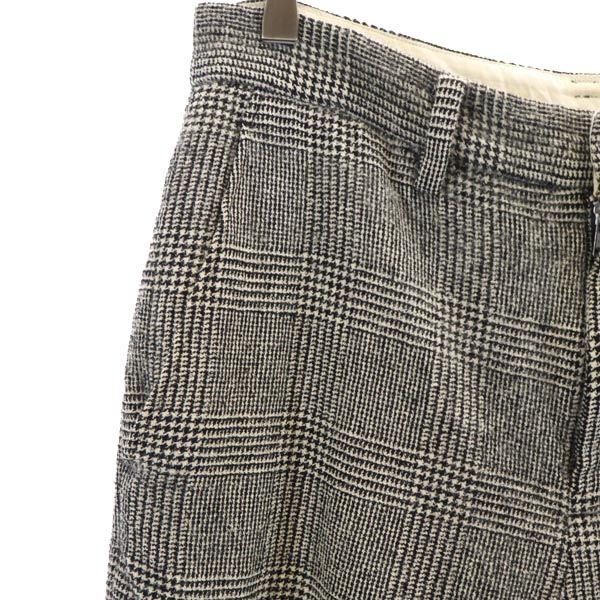 DIGAWEL wool blend Glen check Cropped pants Gray Men's Used