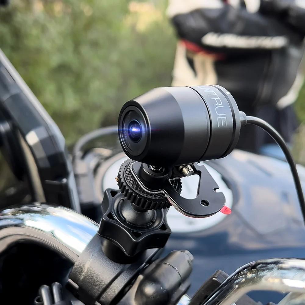 VANTRUE F1 Dashcam Moto 4K + 1080P (front and Rear), WiFi 5 GHz, GPS, IP67 Waterproof, German Voice Instructions, 24/7 Recording. Collision Detection