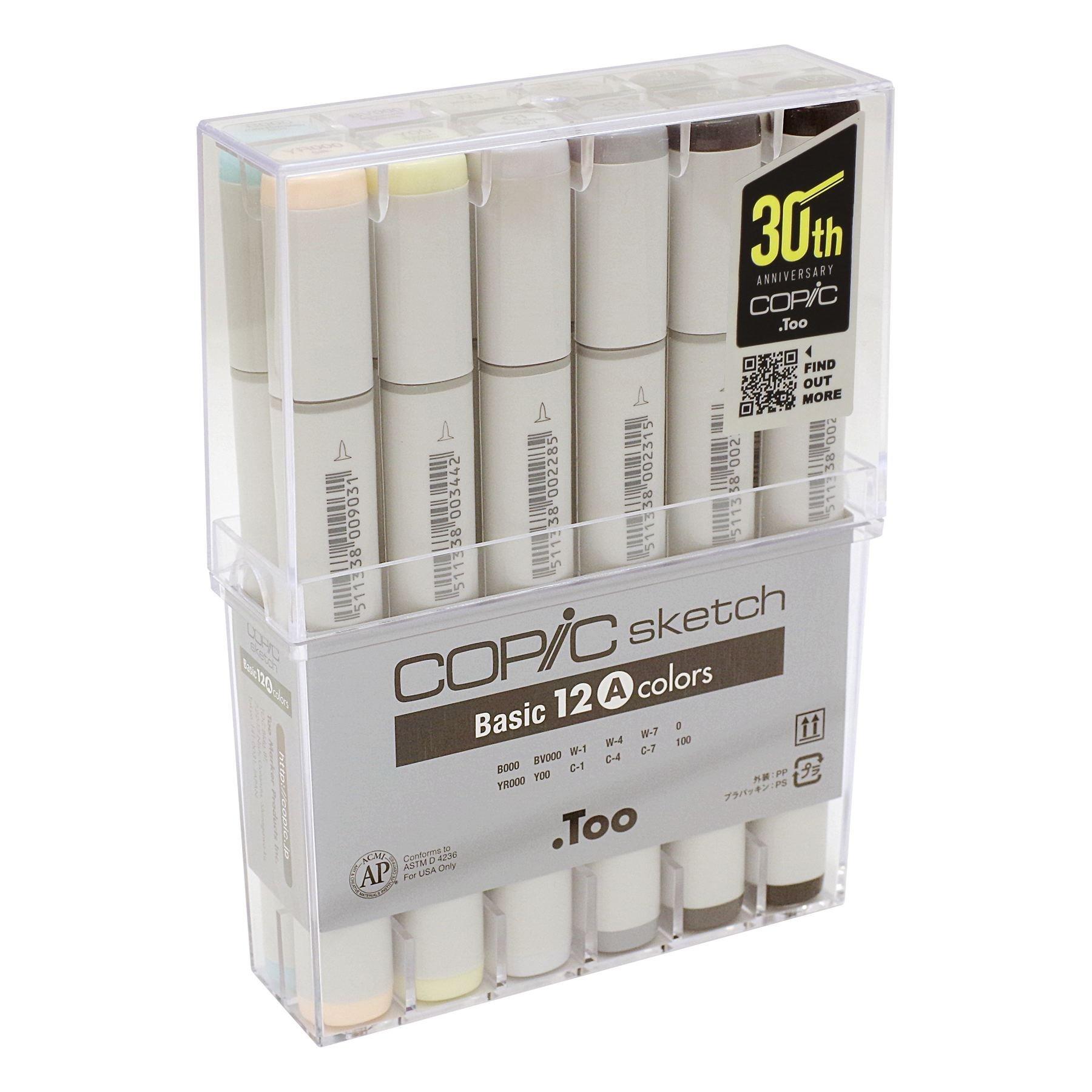 COPIC COPIC SKETCH Базовый набор A 12 цветов