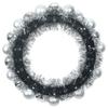 Christmas Ball Wreaths 2 pcs Silver 33 x 33 x 7 cm Polystyrene