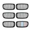 Gloss Black Carbon Style Front Kidney Double Slat Grill GrilleFor BMW X5 F15 X6 F16 X5M F85 X6M F86 Car Accessories