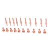10Pcs 9 8212 Nozzles 10Pcs 9 8215 Electrodes Brass Nozzle Electrode Set for SL60 SL100 Plasma Cutting Torch