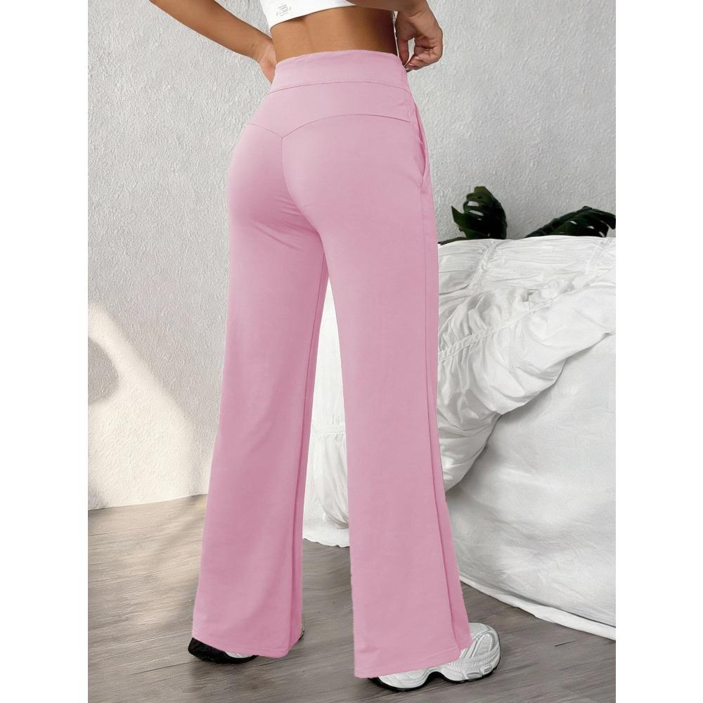 Straight Leg Sports Pants for Women, New Loose Quick Drying Pilates, Running Training Yoga Pants Fitness Suit