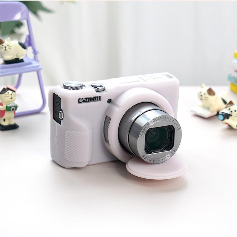 Husă de silicon pentru Canon PowerShot G7X Mark III - G7X3 Geantă pentru cameră și protector moale
