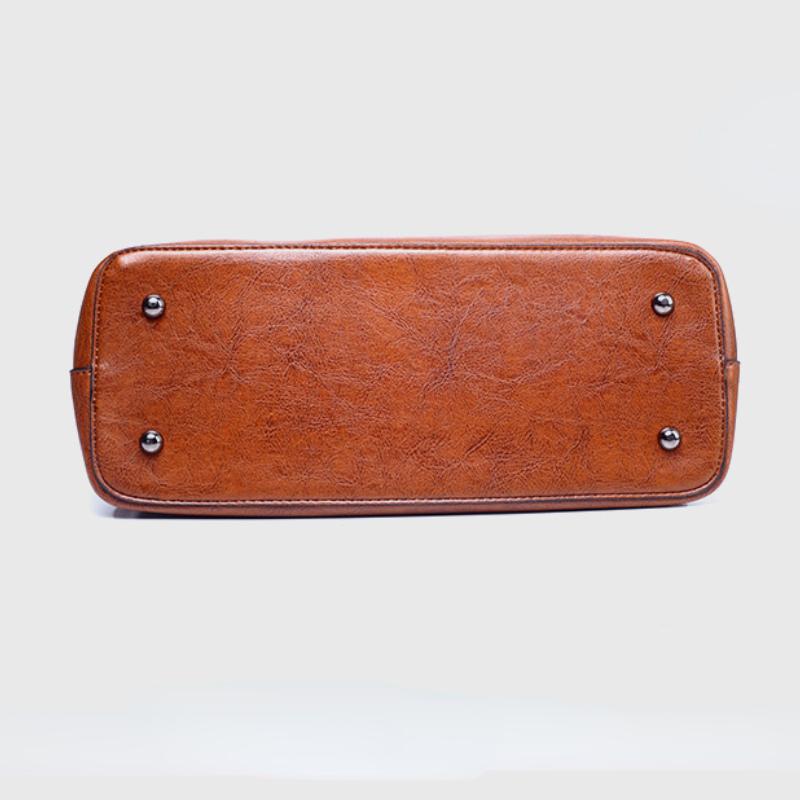 Moda feminina bolsas tote leve couro do plutônio bolsa de ombro retro cera óleo lidar com bolsa