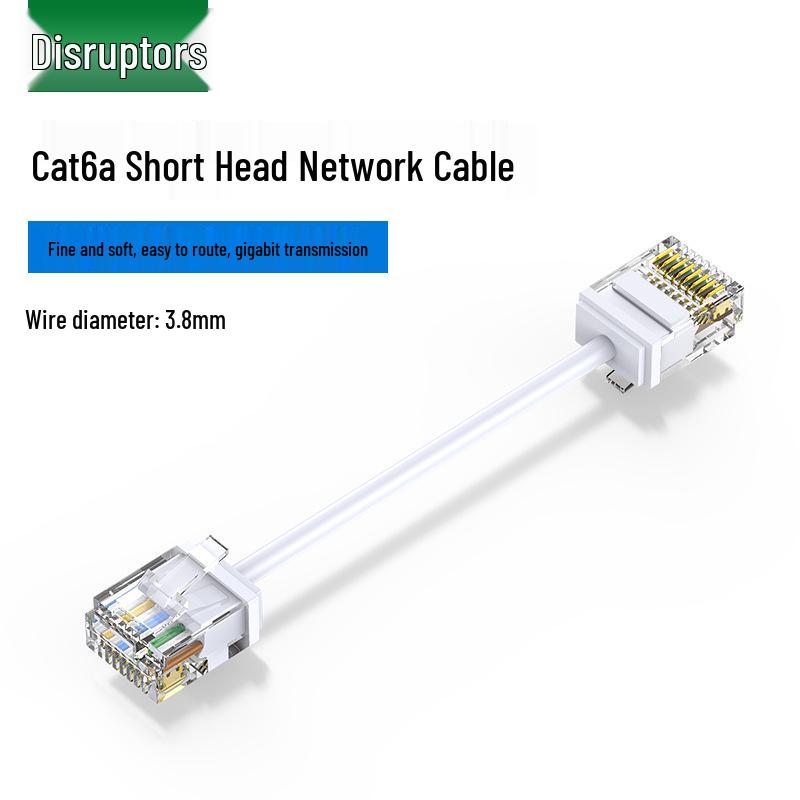Splitter Corto Cat6 Rame Puro Non Schermato Ultra-sottile 3,8mm Cavo Rotondo Cablaggio Armadio