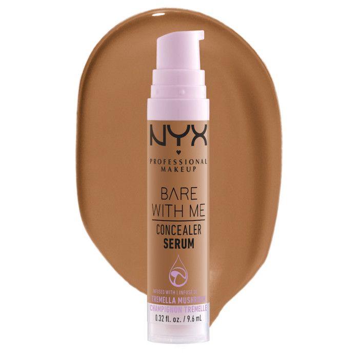 NYX Professional Makeup Anti-Cernes Sérum Correcteur Bare With Me, Fini Naturel, Couvrance Moyenne, Teinte : Deep Golden (09)