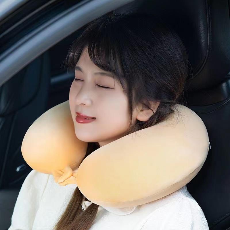 U-shaped Pillow for Neck Protection, Memory Cotton Pillow for Neck Protection, Portable for Office, Travel, Sleep, and More