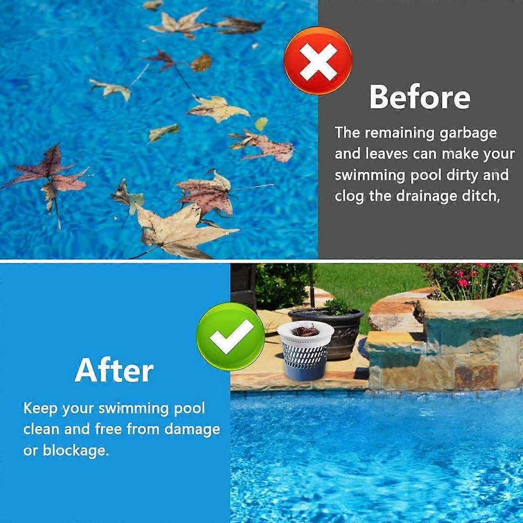20 Pieces Pool Skimmer Filter,Pool Skimmer Socks,Pool Filter Net,Pool Nylon Fabric Filters,for Skimmer Basket Clean Debris