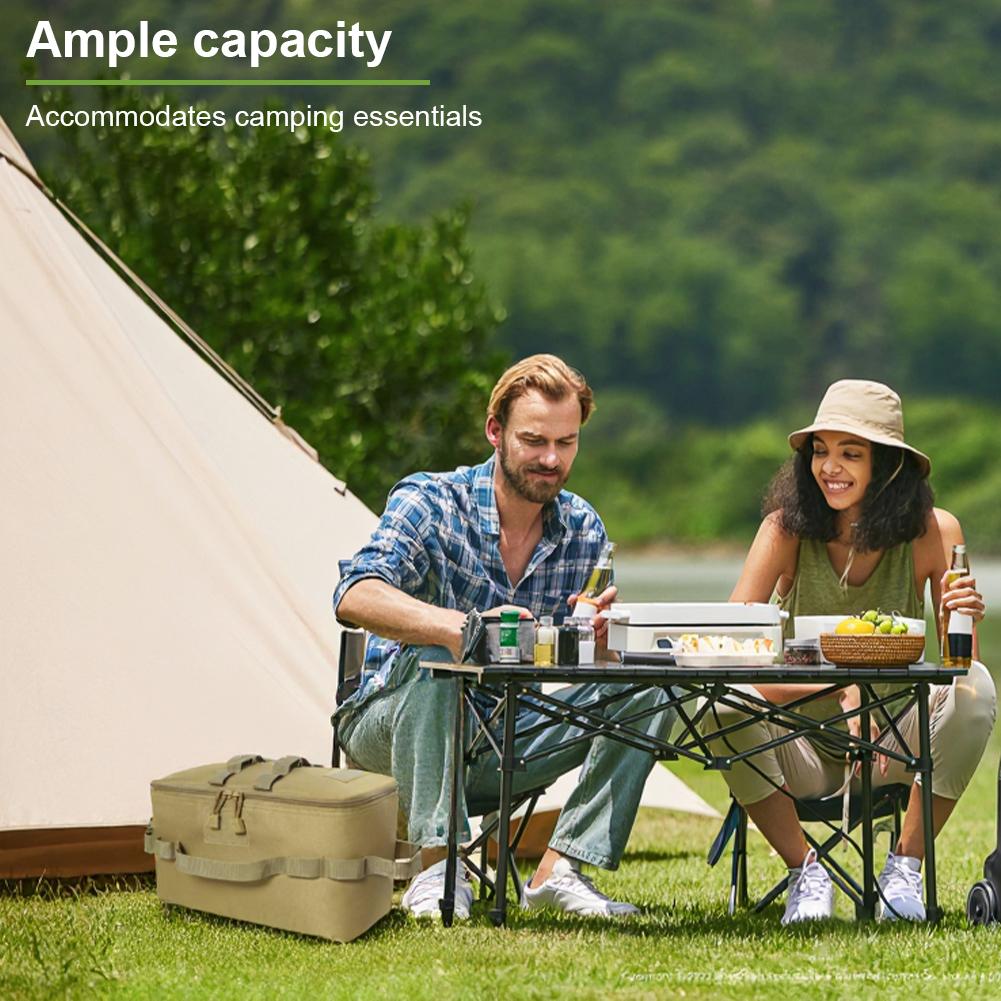 Picnic Cookware Container Foldable Portable Utensils Kit Box Heat-Insulating Waterproof Tool Storage Case for Outdoor Camping