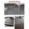 10 Pieces of Wood Plastic Flooring Splicing Waterproof Balcony Outdoor Balcony Flooring Kit, Durable and Easy To Clean