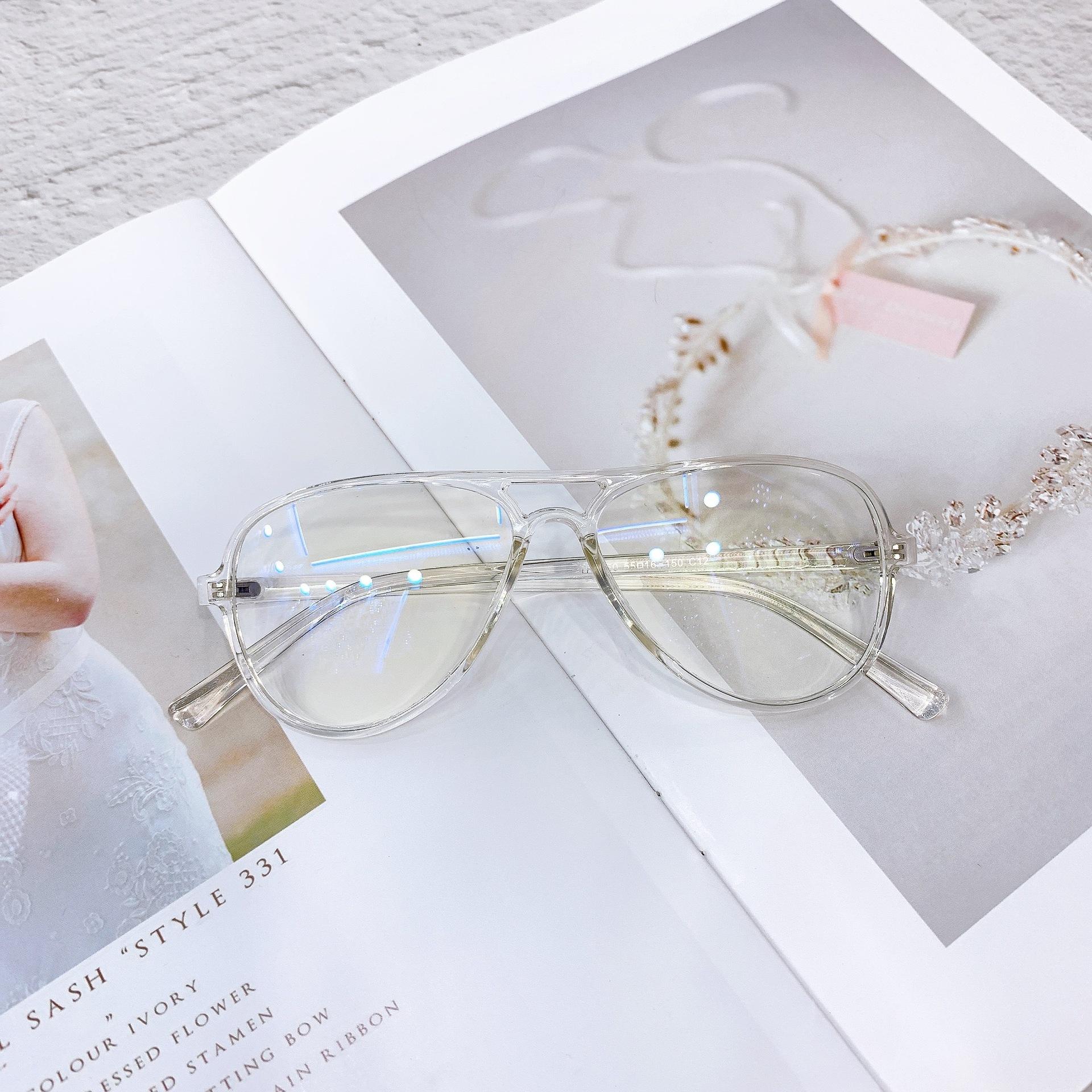 

Очки для детей среднего и старшего возраста с плоской оправой Tr90, модные вогнутые очки, очки для мобильных телефонов и компьютеров 2050