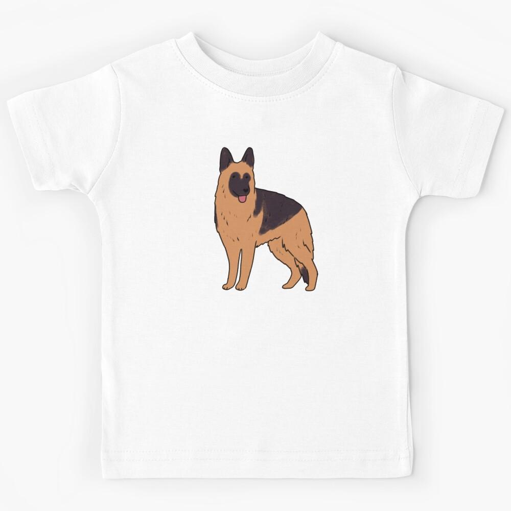 german shepherd dog drawing Kids T-Shirt 140