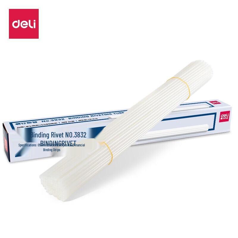 Deli 3832 Transparent Binding Rivet Tubes